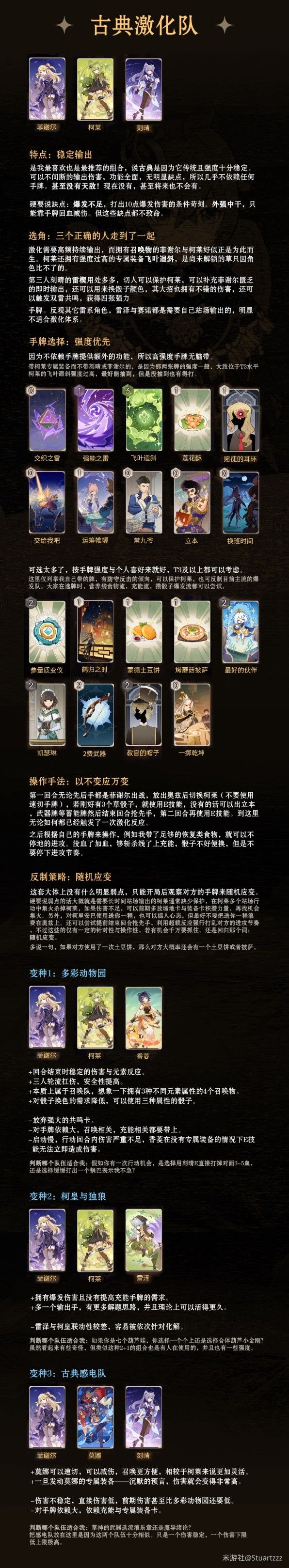 《原神》七圣召唤古典激化队卡组推荐